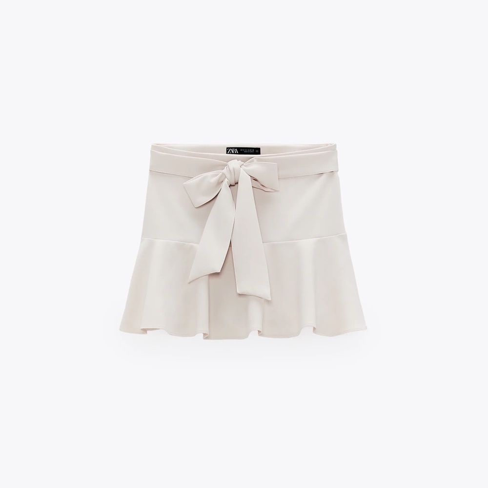 ZARA TIED SKORT